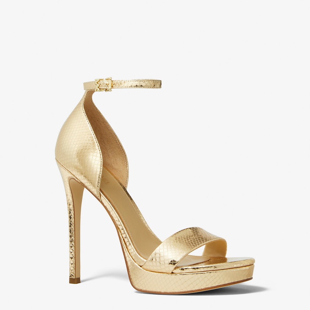 Michael Kors Shimmering Gold Heels